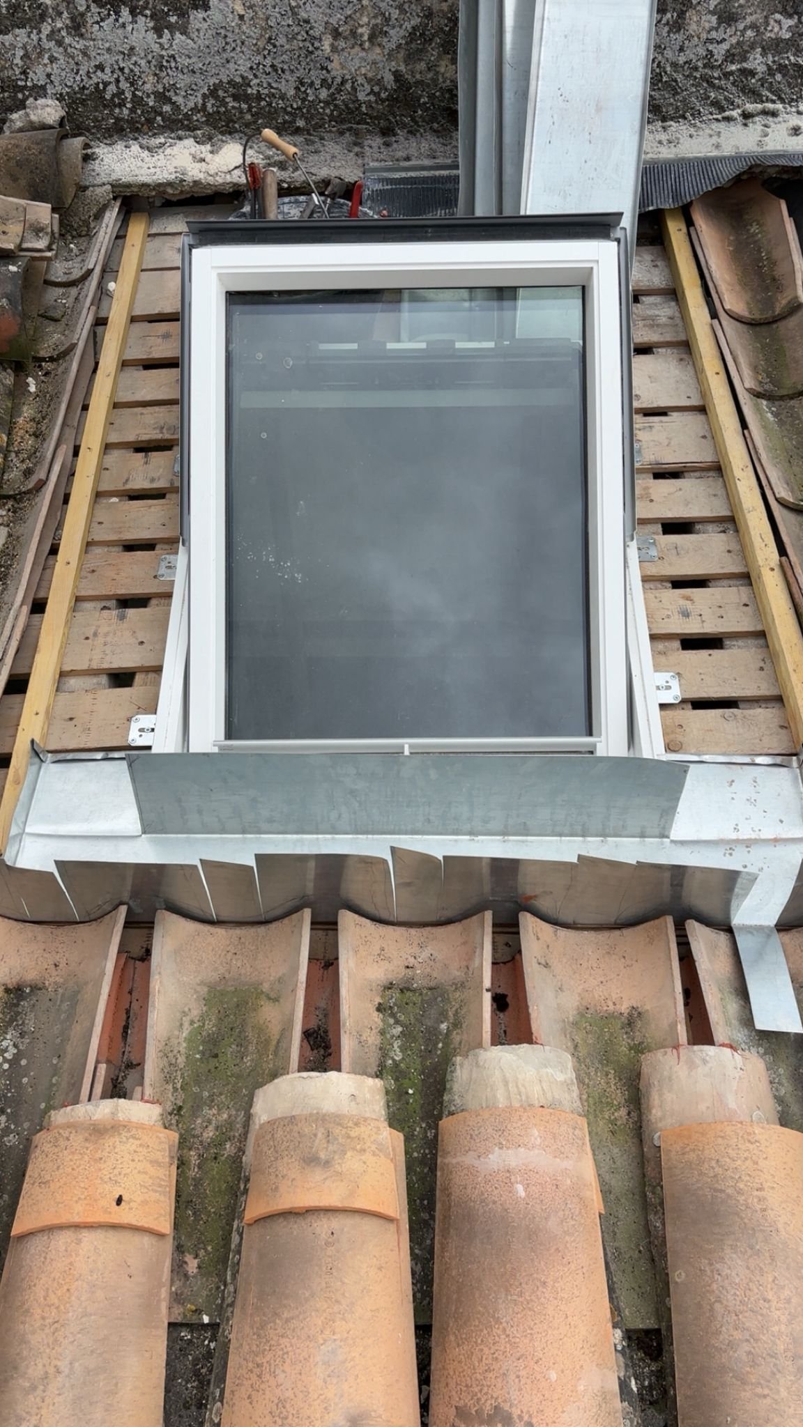 Pose de Velux avec isolation